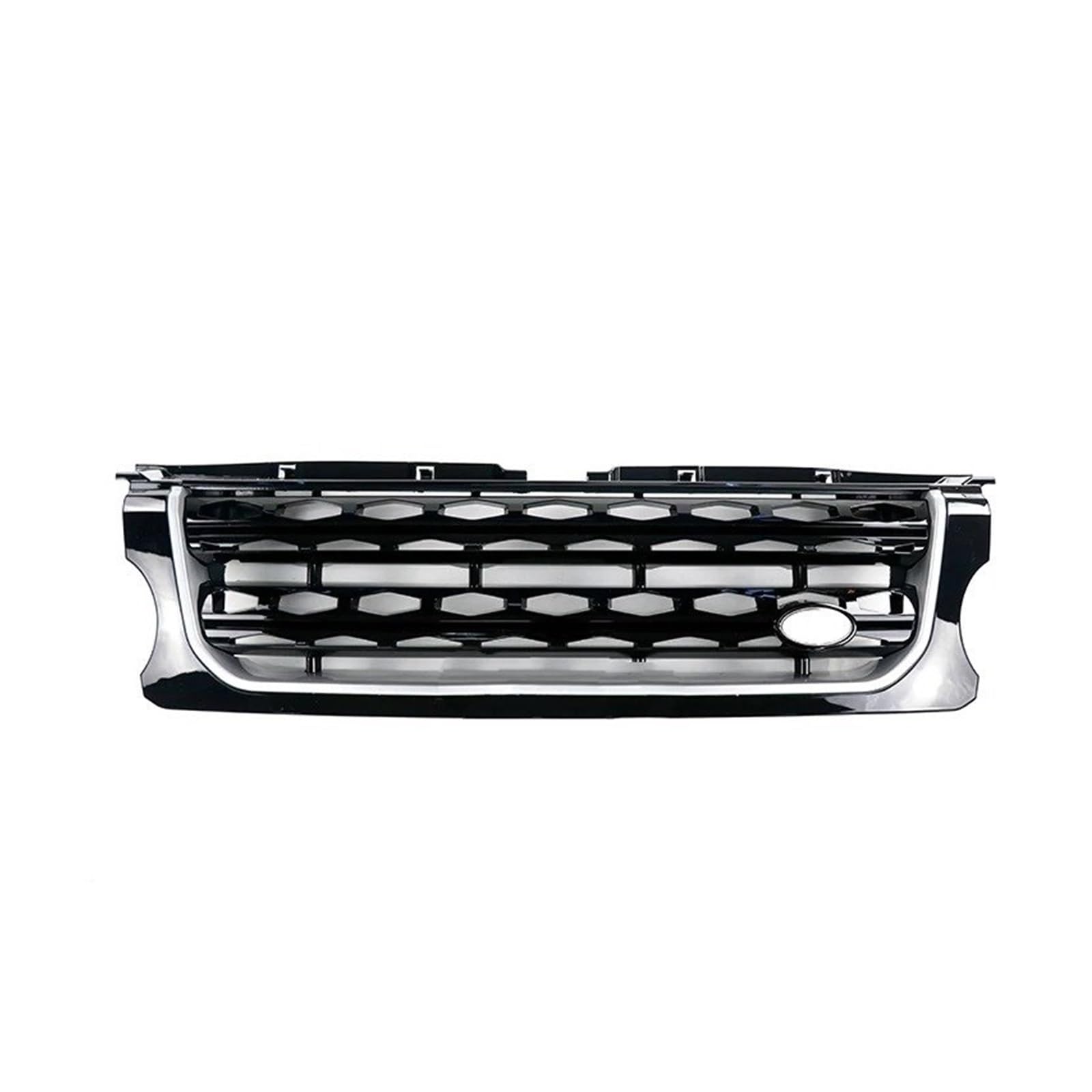 Auto Front Gitter Kühlergrill Für Land Für Rover Für Discovery 4 Für LR4 2014 2015 2016 Für L319 Frontstoßstange Mittelplatte Styling Obere Renngrills Autozubehör Kapuze Kühlergrill(Black bars of silv Auto Front Gitter Kühlergrill Für Land Für Rover Für Discovery 4 Für LR4 2014 2015 2016 Für L319 Frontstoßstange Mittelplatte Styling Obere Renngrills Autozubehör Kapuze Kühlergrill(Black bars of silv von JHMHCOQ