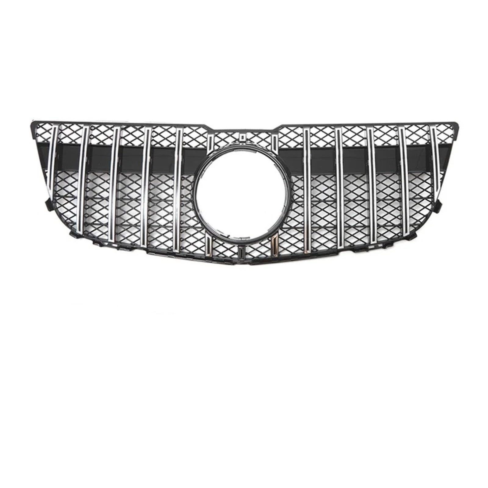 Auto Front Gitter Oberer Kühlergrill Für Für Benz Für GLK-Klasse Für X204 2013 2014 2015 Für GLK250 Für GLK300 Für GLK350 Renngitter Im Black Diamonds-Stil Kapuze Kühlergrill(GT-Silver WNet) von JHMHCOQ