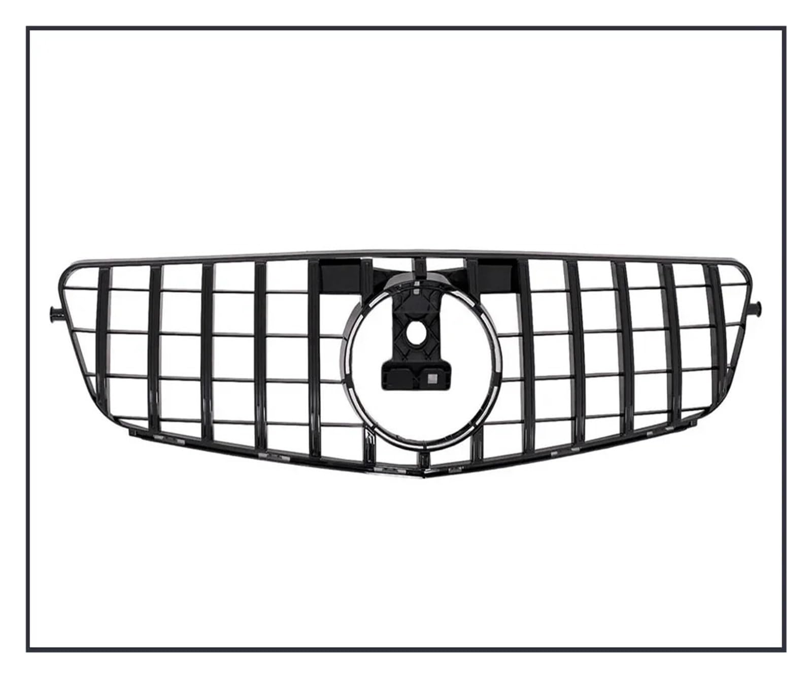 Auto Front Gitter Renngrills Für Für Benz Für C-Klasse Für W204 2008 2009 2010–2014 Für C180 Für C250 Für C350 Frontstoßstangengrill Kühlergrill Kapuze Kühlergrill(GTR Black) von JHMHCOQ