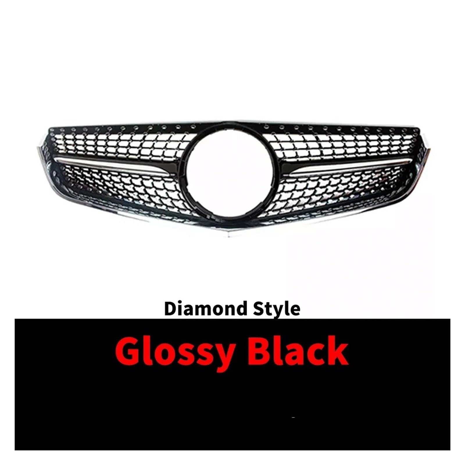 Auto Front Gitter Sport Front Kühler Gitter Stoßstange Grille Grill Für Für Benz Für W207 Für C207 Für A207 Für E Coupe 2009 2010 2011 2012-2016 Kapuze Kühlergrill(09-12 Diamond Black) von JHMHCOQ