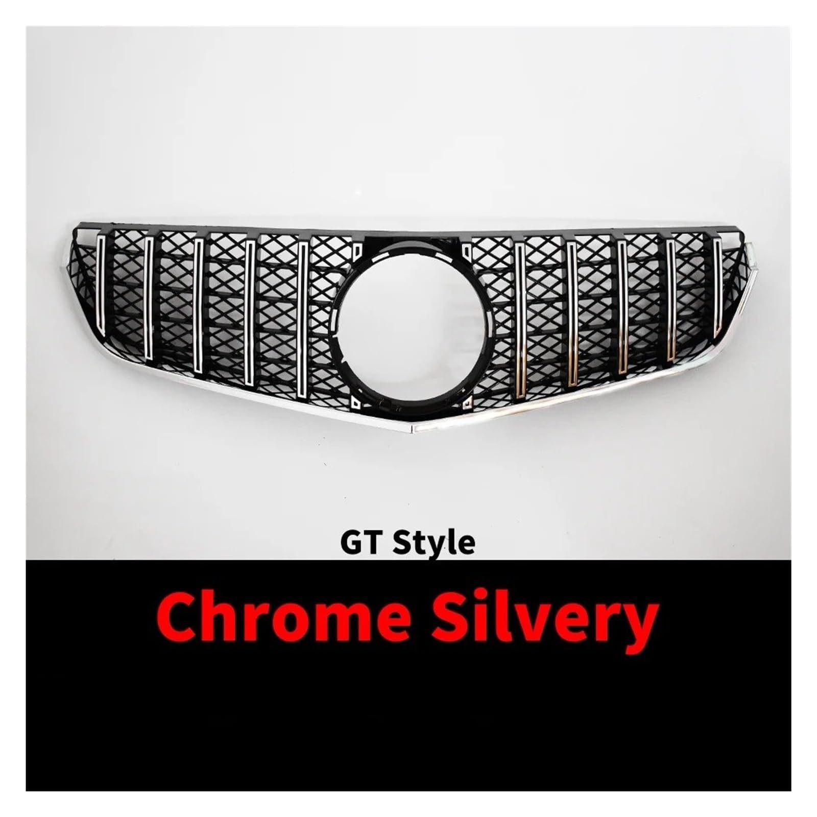 Auto Front Gitter Sport Front Kühler Gitter Stoßstange Grille Grill Für Für Benz Für W207 Für C207 Für A207 Für E Coupe 2009 2010 2011 2012-2016 Kapuze Kühlergrill(2009-2012 GT Silvery) von JHMHCOQ