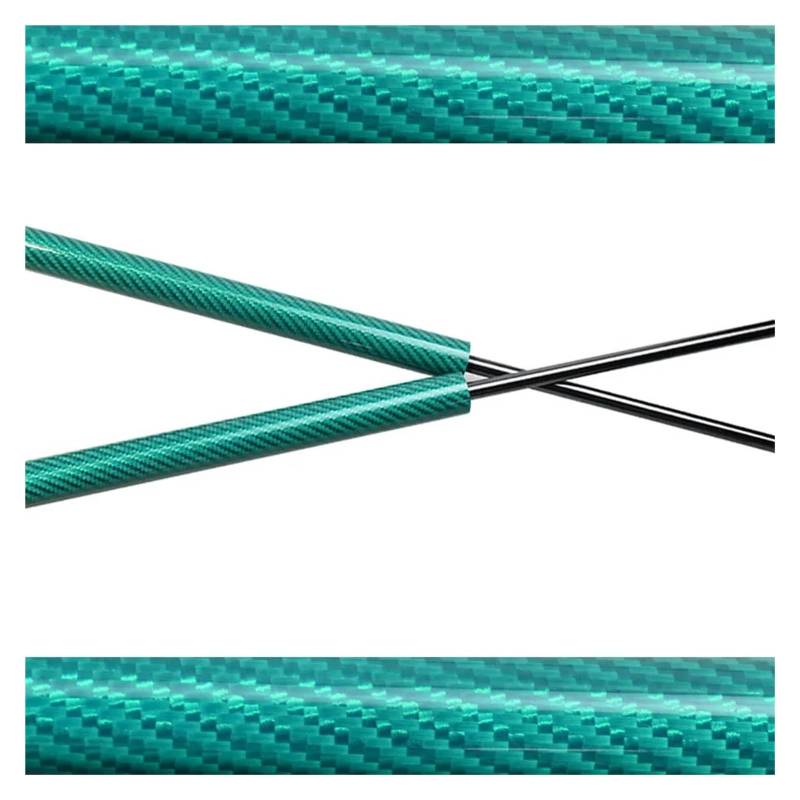 Gasfeder Dämpfer Motorhaube Für Citroen Für C3 2017 2018 2019 2020 2021 2022 Front Hood Bonnet Modify Gas Struts Shock Dämpfer Lift Unterstützt Absorber Federbeinfedern(Green Carbon Fiber) von JHMHCOQ