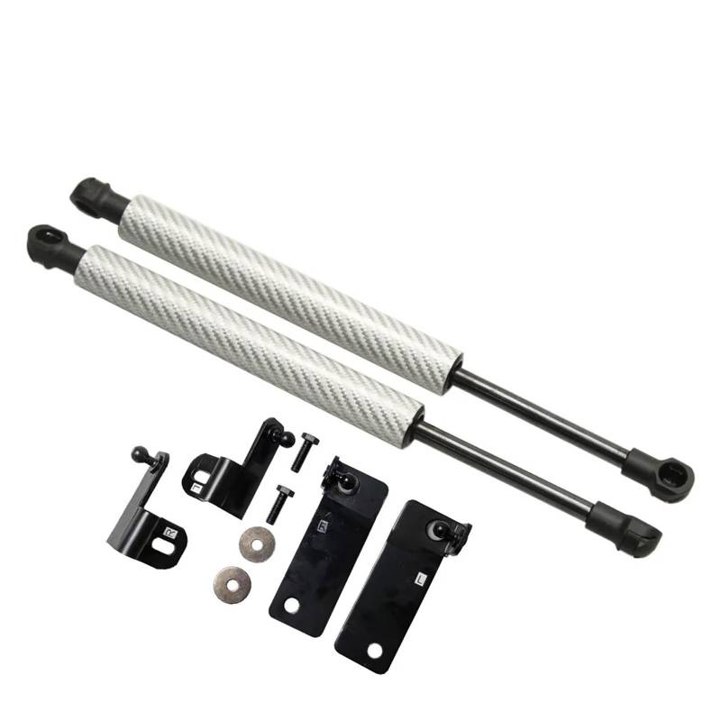 Gasfeder Dämpfer Motorhaube Für Mazda Für MX-5 Für MX5 NC 2006 2007 2008 2009 2010-2015 Ändern Auto Front Motorhaube Haube Gas Streben Schock Dämpfer Lift Unterstützt Federbeinfedern(Silver carbon fib von JHMHCOQ
