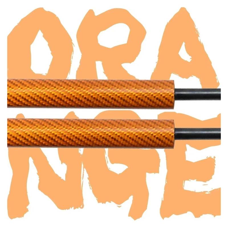 Gasfeder Dämpfer Motorhaube Haube Dämpfer Für Dodge Für Nitro 2006 2007 2008 2009 2010 2011 2012 Gas Strut Lift Unterstützung Vorderen Motorhaube Ändern Federbeinfedern(Orange Carbon Fiber) von JHMHCOQ