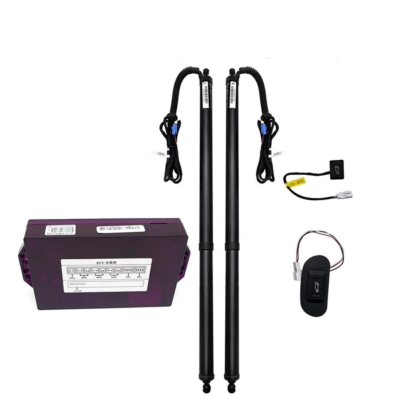 Kofferraum Dämpfer Auto Power Trunk Elektrische Saug Heckklappe Intelligente Heckklappe Hubstrebe Für Skoda Für Octavia Für Scout 3 Mk3 5E 2012 2013-2019 Gasdruckdämpfer Gasfeder(Without Foot Sensor) von JHMHCOQ