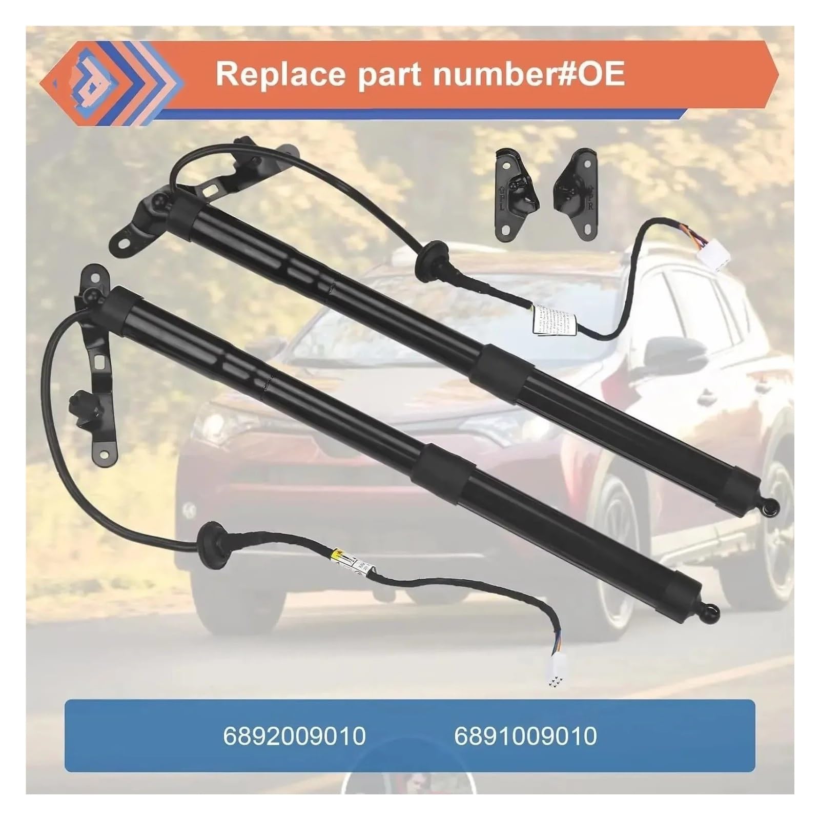 Kofferraum Dämpfer Power Hatch Lift Support 68910-09010 68920-09010 Für 2012-2019 Für Toyota Für RAV-4 Paar Heckklappe Elektrische Heckklappe Gasdruckfeder Gasdruckdämpfer Gasfeder(Pair) von JHMHCOQ