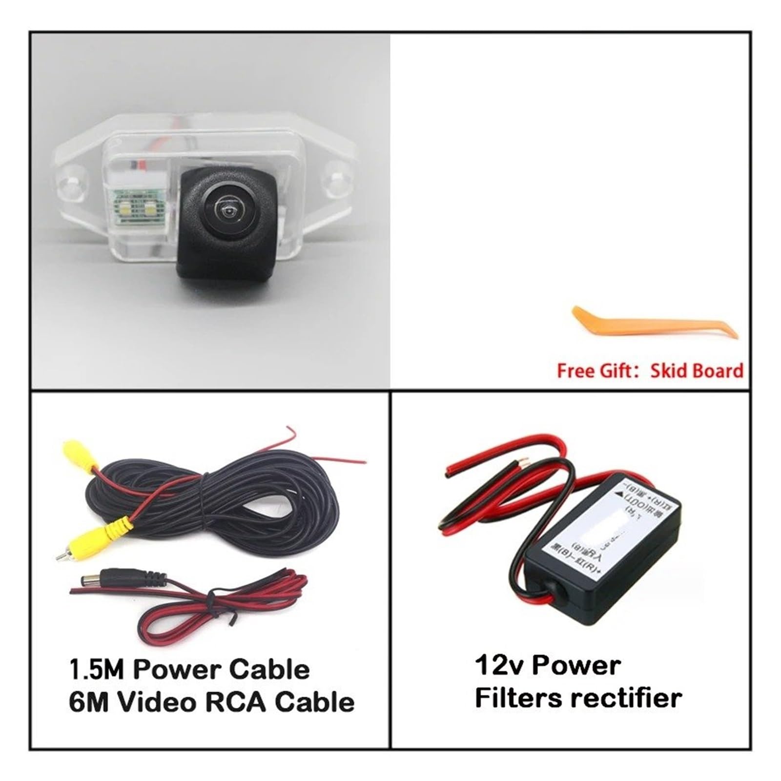 Rückfahrkamera Set Auto Reverse Backup Rückansicht Parkplatz Kamera Full HD CCD Nachtsicht Für Toyota FJ Für Cruiser GS J15W 2006 2007 2008 2009-2019 HD Rückfahrkamera(Camera with Filters) von JHMHCOQ