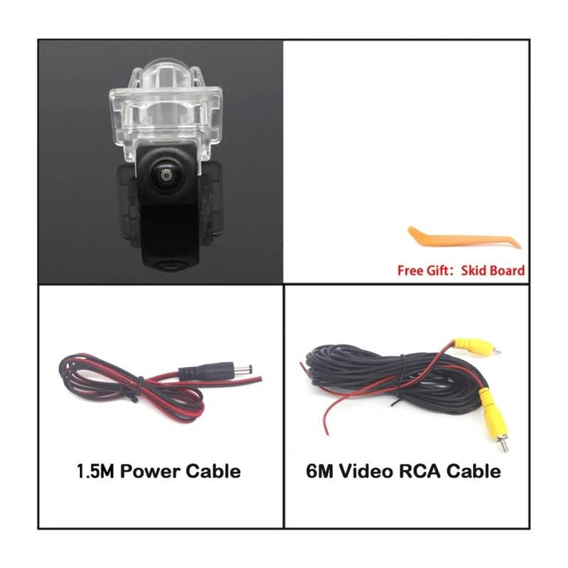 Rückfahrkamera Set Auto Rückansicht Kamera Für Für Benz Für C Klasse W204 2007 2008 2009 2010 2011 2012 2013 2014 HD Nacht Vision Auto Reverse Kamera HD Rückfahrkamera(Camera) von JHMHCOQ