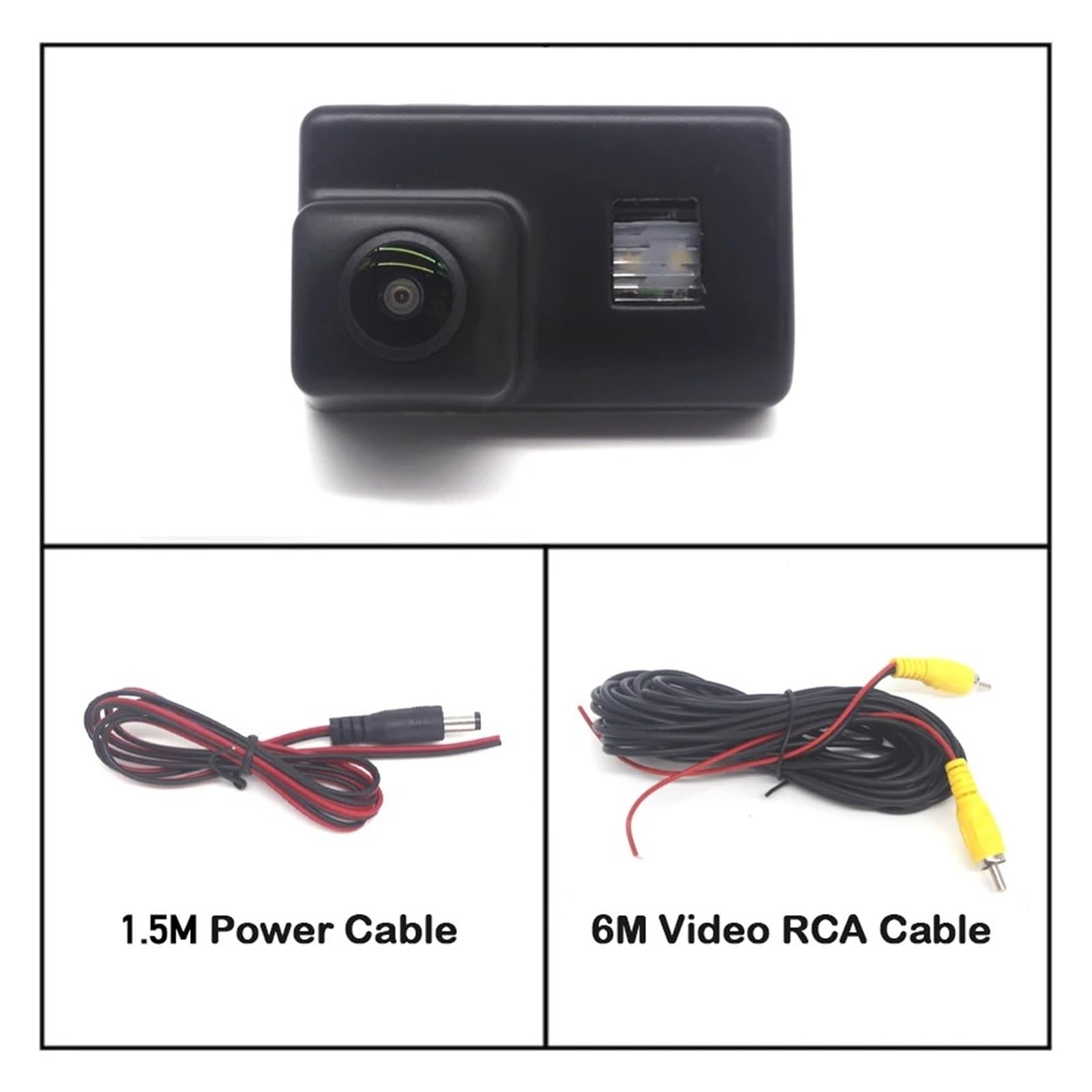 Rückfahrkamera Set Auto Rückansicht Reverse Parkplatz Kamera Für Peugeot 206 306 207 307 1998 1999 2000-2015 CCD Full HD Nachtsicht wasserdichte Backup Kamera HD Rückfahrkamera(Camera) von JHMHCOQ