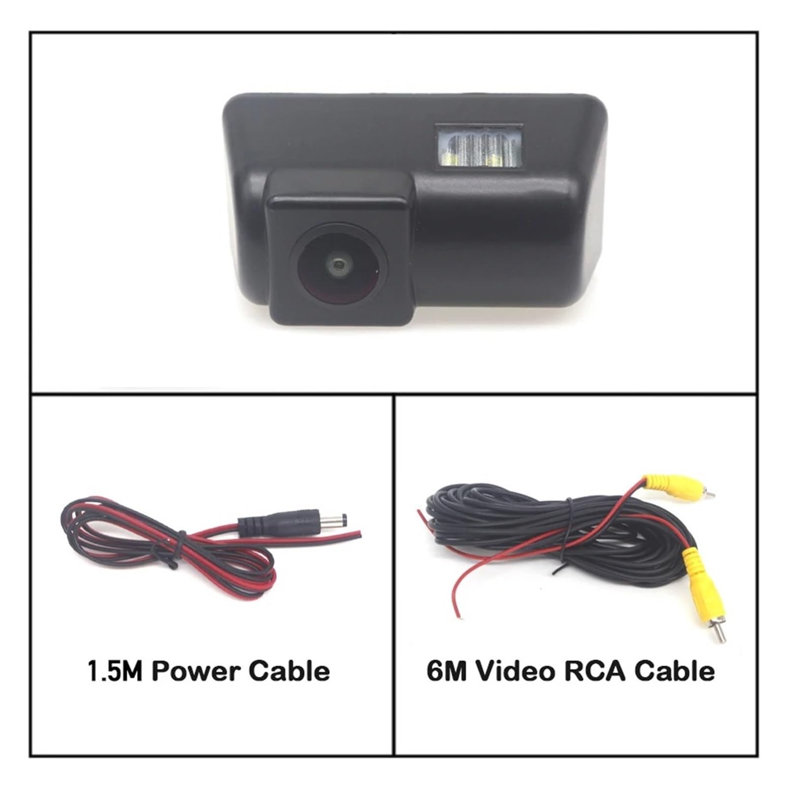 Rückfahrkamera Set CCD HD Fisheye Rückansicht Kamera Für Ford Für Transit Für Tourneo Für Connect Van Für MK6 2000-2013 2014 Auto Reverse Parkplatz Backup-Monitor HD Rückfahrkamera(Camera) von JHMHCOQ