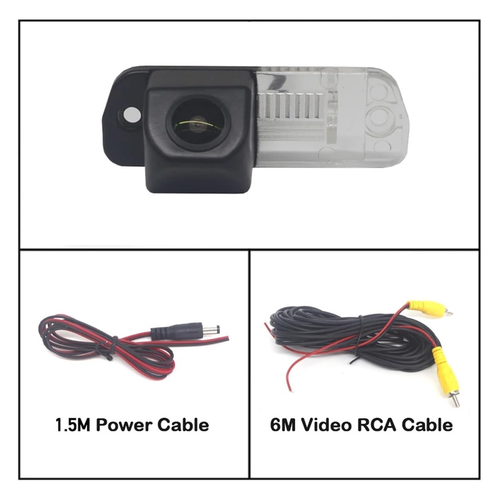 Rückfahrkamera Set Fisheye 170 Grad 1080x720P HD CCD Auto Fahrzeug Rückansicht Reverse Kamera Für Für Benz Für SR ML GL Klasse W220 W251 W164 X164 HD Rückfahrkamera(Camera) von JHMHCOQ