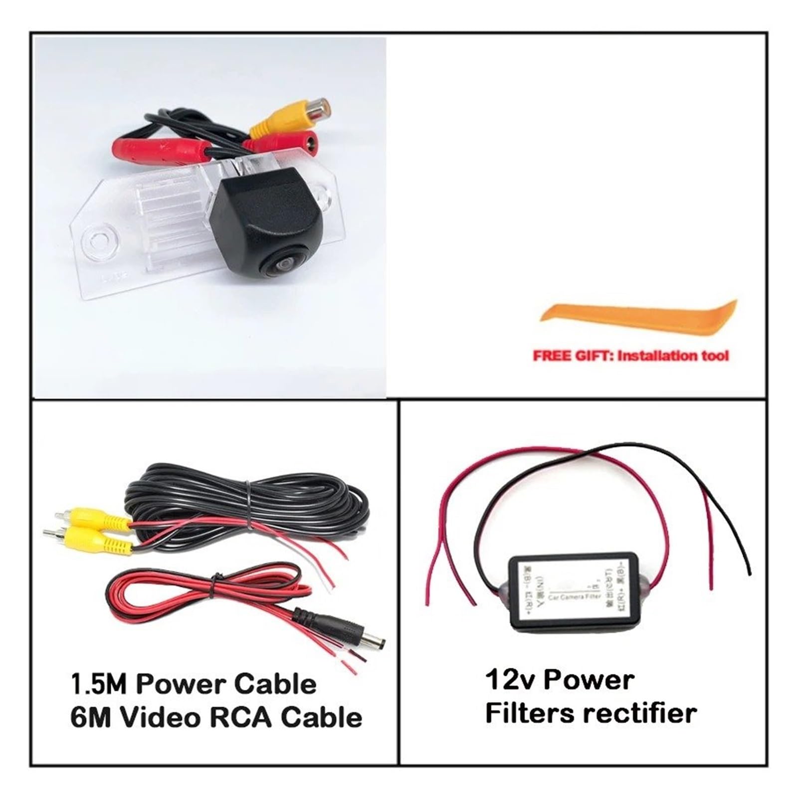 Rückfahrkamera Set Starlight Nachtsicht Auto Rückansicht Reverse Backup Kamera Für Ford Für Focus Fließheck MK2 2004 2005 2006 2007 2008 HD Nachtsicht HD Rückfahrkamera(Camera with Filters) von JHMHCOQ