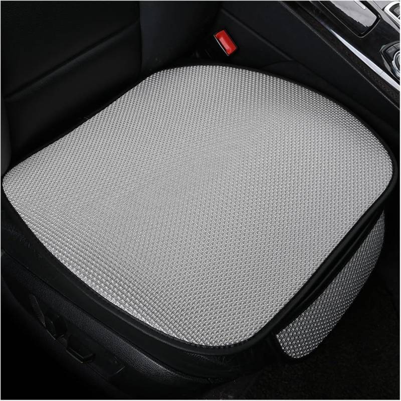 JHYGBKYHGG Eisseide Auto Sitzauflage für Citroen C4 Aircross SUV 2012-2025, Autositzauflage Universal Sommer Autositzbezug Auto Vordersitz Rücksitz Kissen,D/Grey-Front*2 von JHYGBKYHGG