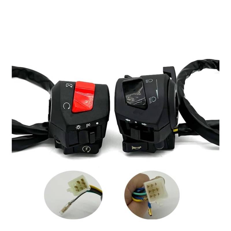 Links Rechts Elektrische Start Controller Schalter 22mm Motorrad Lenker Taste for Horn Blinker Scheinwerfer ZS125 ZS150 von JHwXsZ