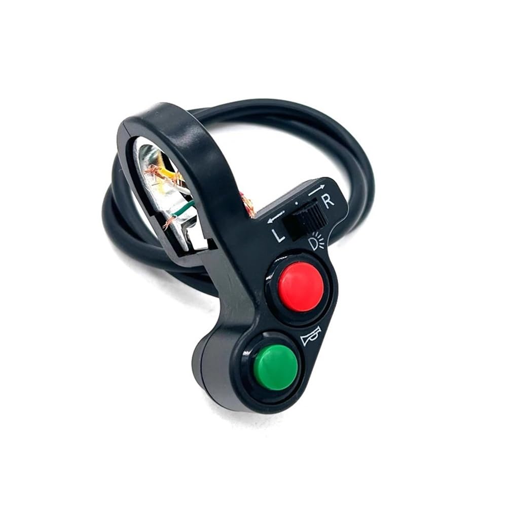 Motorrad 22mm Modifizierte Lenkerschalter Universal DIY Blinker Scheinwerfer Hupenhalterung Knopf Lenkerschalter Motorrad 22mm Modifizierte Lenkerschalter Universal DIY Blinker Scheinwerfer Hupenhalterung Knopf Lenkerschalter von JHwXsZ