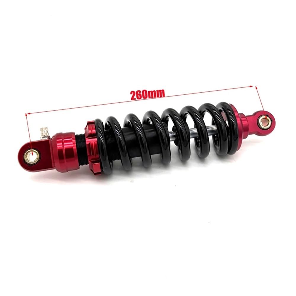 Motorrad-Stoßdämpfer hinten, 260 mm, 280 mm, passend for H MSX125 M3 M5 M6, Roller, ATV, Go-Kart, Modelle mit hinteren Stoßdämpfern, Ersatz(260mm) von JHwXsZ