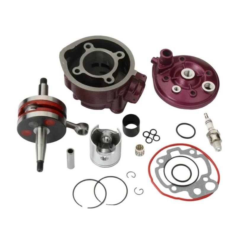 Motorrad zylinder nockenwelle zubehör 90cc Big Bore Zylinder Kit & Kurbelwelle Fit For WSM 50 WXE 50cc 2003-2005 AM6 2-hub von JHwXsZ