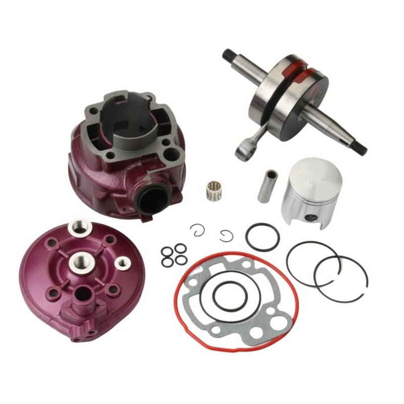 Motorradzylinder-Nockenwellenzubehör 49 mm 90 cc Big Bore Zylinderkit & Racing Kurbelwelle Fit For 50 cc LC 2T Modelle von JHwXsZ