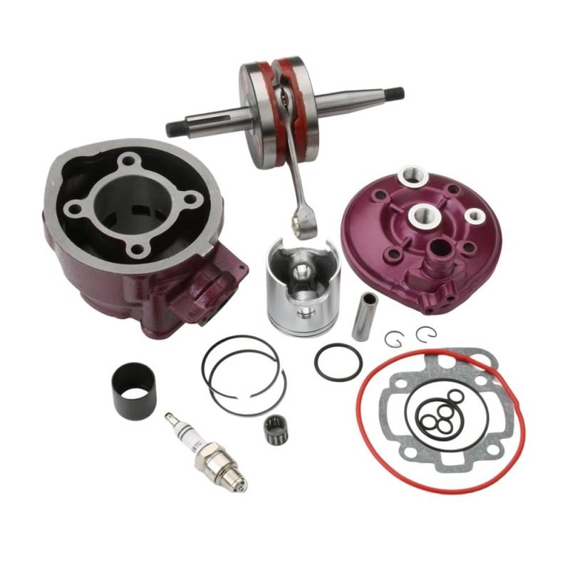 Motorradzylinder-Nockenwellenzubehör 90ccm Big Bore Zylinderkit und Kurbelwelle Fit For Trigger 50 SM X Competition 50ccm AM6 Minarelli Motor 2T von JHwXsZ