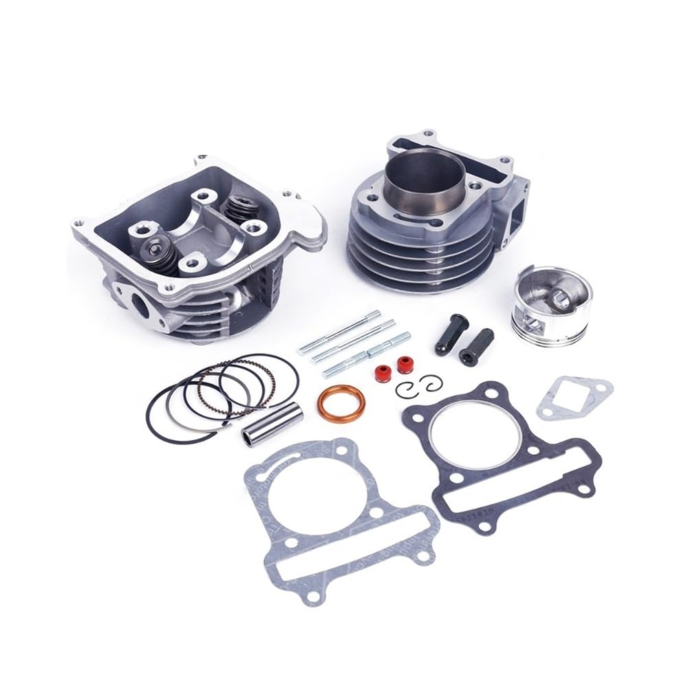 Motorroller-Motor mit großer Bohrung, Zylinderumbau, GY6 100 cc, 50 mm, Zylinderkopfbaugruppe, 4-Takt, 139QMB, 139QMA, Moped (64 mm Ventil) von JHwXsZ