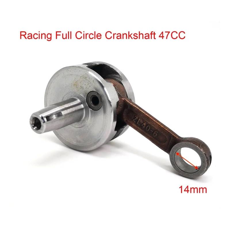 Vollkreis-Kurbelwelle for 47CC 49CC Mini Moto Pocket Dirt Pit Bike ATV Gas Scooter (40-6 44-6 Motoren)(47CC) von JHwXsZ