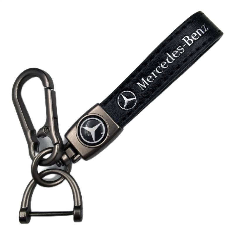 JIANCENGYB Schlüsselanhänger Leder für Auto - Autoschlüsselanhänger Schlüsselband mit Logo, Car Keychainfür für Männer Frauen, Autozubehör von JIANCENGYB