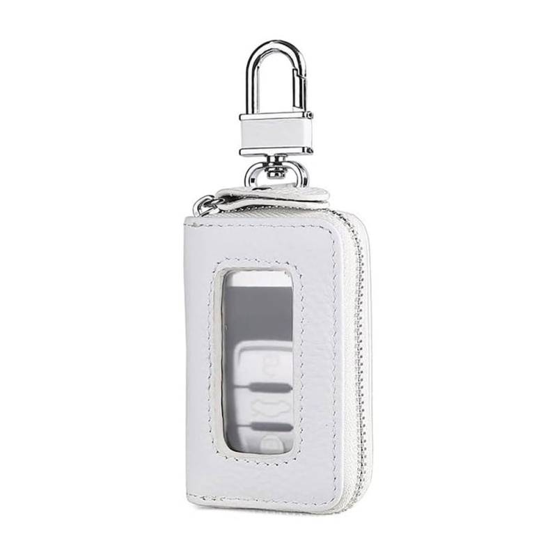 Schlüsseletui Leder Auto für Peugeot 108 208 308 T7 T9 3008 307 5008 4007 4008, Schlüsseltasche Schutz Autoschlüssel Abdeckung Hülle Kratzfest Schlüsselanhänger Tasche,with Window-B von JIANQIAOFEI