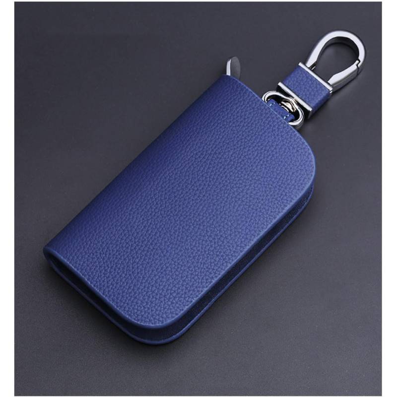 Schlüsseletui Leder Auto für Peugeot 206/207 / 208/2008 / 301, Schlüsseltasche Schutz Autoschlüssel Abdeckung Hülle Kratzfest Schlüsselanhänger Tasche,No Window-D von JIANQIAOFEI