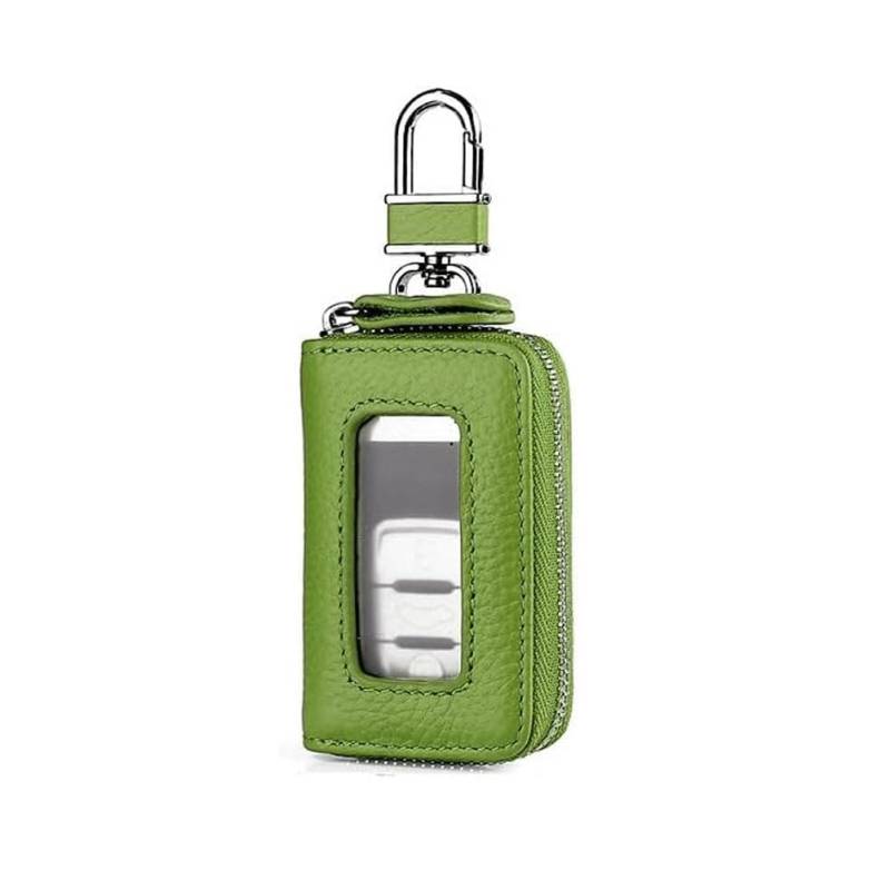 Schlüsseletui Leder Auto für Peugeot 206/207 / 208/2008 / 301, Schlüsseltasche Schutz Autoschlüssel Abdeckung Hülle Kratzfest Schlüsselanhänger Tasche,with Window-C von JIANQIAOFEI