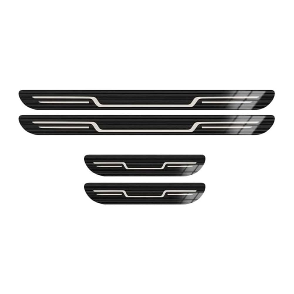 Auto Edelstahl Einstiegsleisten Trittschutz für Nissan NP300 Navara 2012-2020 2021, Autotür Kratzschutz Schweller AntiKratz Abdeckung Trim Scuff Zubehör,A/Black Titanium Brushed Auto Edelstahl Einstiegsleisten Trittschutz für Nissan NP300 Navara 2012-2020 2021, Autotür Kratzschutz Schweller AntiKratz Abdeckung Trim Scuff Zubehör,A/Black Titanium Brushed von JIANYEDAJUN
