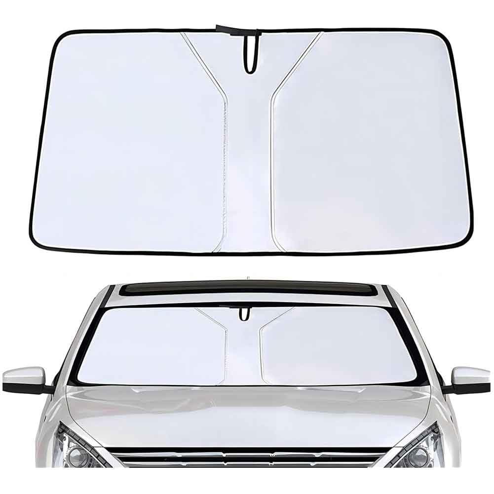 Sonnenschutz Auto Frontscheibe für Subaru Legacy Sedan 2015-2021 2022 2023 2024, Frontscheibenabdeckung UV-Schutz Windschutzscheibe Hitzeblock Faltbar Tragbarer,B/Silver-L/145 * 80cm Sonnenschutz Auto Frontscheibe für Subaru Legacy Sedan 2015-2021 2022 2023 2024, Frontscheibenabdeckung UV-Schutz Windschutzscheibe Hitzeblock Faltbar Tragbarer,B/Silver-L/145 * 80cm von JIANYEDAJUN