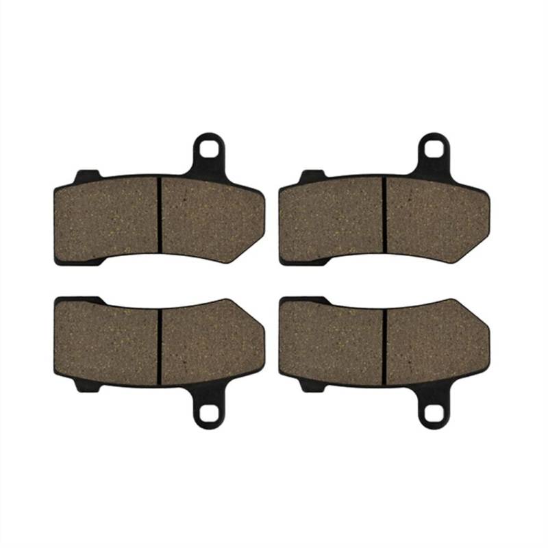 Motorradbremsbeläge Für FLHT Electra Glide Standard 2008 2009 2010 Motorrad Bremsbeläge Vorne Und Hinten(2 Pairs) von JIANYISR