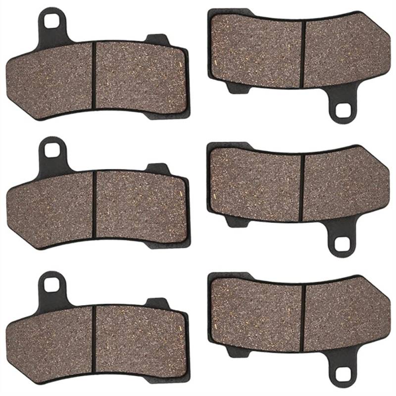 Motorradbremsbeläge Für FLHTC FLHT Electra Glide Classic 08-12 Für FLHTCU Ultra 08-18 Für FLHTK 10-13 Motorrad Bremsbeläge Vorne Und Hinten(3 pair) von JIANYISR