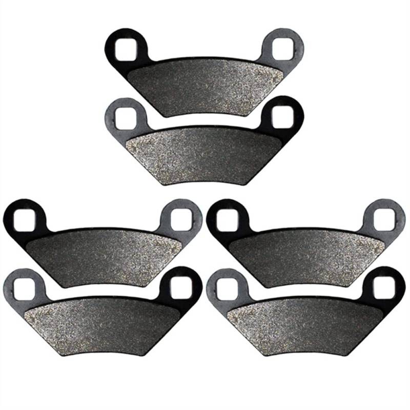 Motorradbremsbeläge Für Polaris 550XP 550 Sportsman 550 Touring EFi 550EPS 550X2 2010 2011 Motorrad Bremsbeläge Vorne Und Hinten(3 Pairs) von JIANYISR