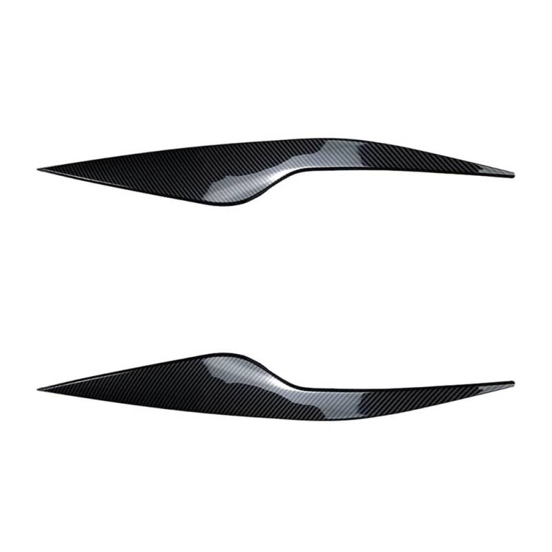 Scheinwerfer-Augenlidabdeckung 2 Stücke Auto Augenlider Scheinwerfer Augenbrauen Dekoration Trim Für For&d Für Focus MK2 C307 2008 2019 2010 Glänzend Schwarz/Carbon Faser Aussehen(Kohlefaser) von JIANYISR