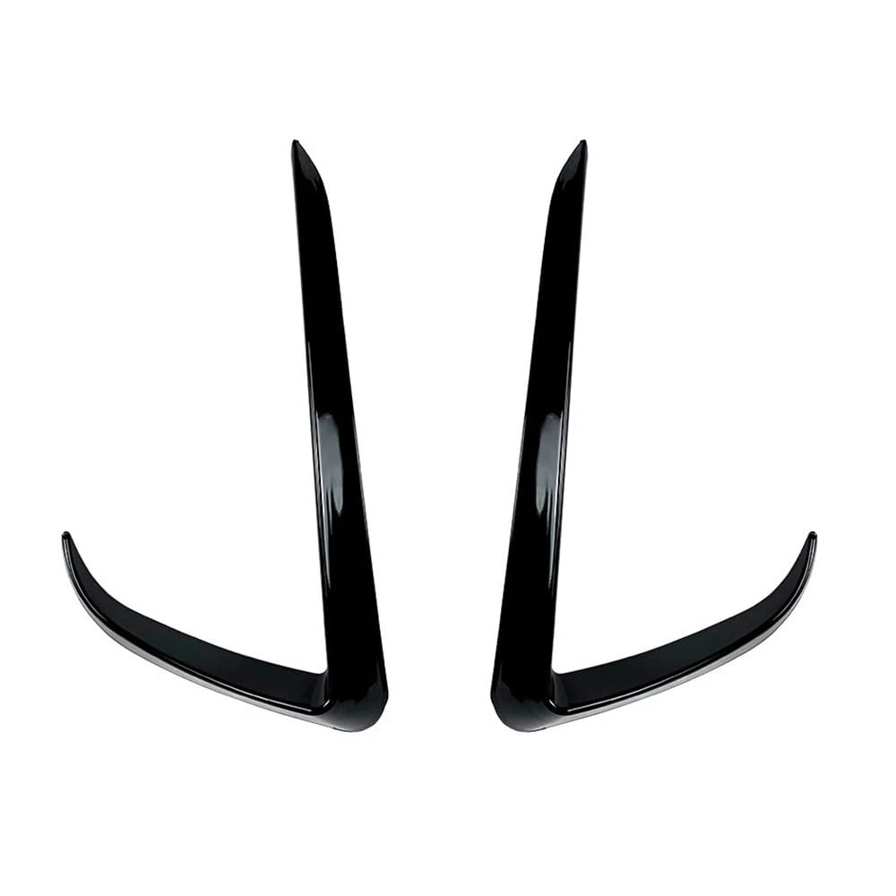 Scheinwerfer-Augenlidabdeckung 2X Auto Front Klinge Trim Licht Augenbraue Wind Messer Stoßstange Abdeckung ABS Nebel Lampe Dekoration Für Tesla Für Modell 3 Y 2017-2022(Model Y Glossy Black) von JIANYISR