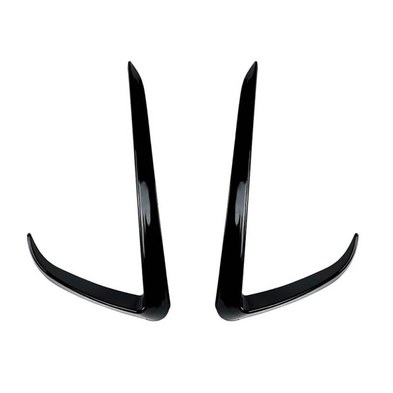 Scheinwerfer-Augenlidabdeckung 2X Auto Front Klinge Trim Licht Augenbraue Wind Messer Stoßstange Abdeckung ABS Nebel Lampe Dekoration Für Tesla Für Modell 3 Y 2017-2022(Model Y Glossy Black) von JIANYISR