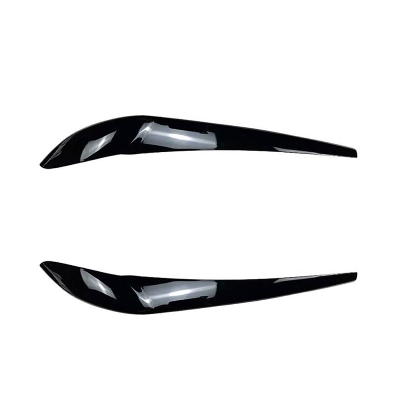 Scheinwerfer-Augenlidabdeckung ABS Auto Front Scheinwerfer Augenbraue Augenlid Lampe Licht Augenbrauen Aufkleber Glänzend Schwarz Für Für X3 F25 X4 F26 2014 2015 2016 2017(Schwarz glänzend) von JIANYISR
