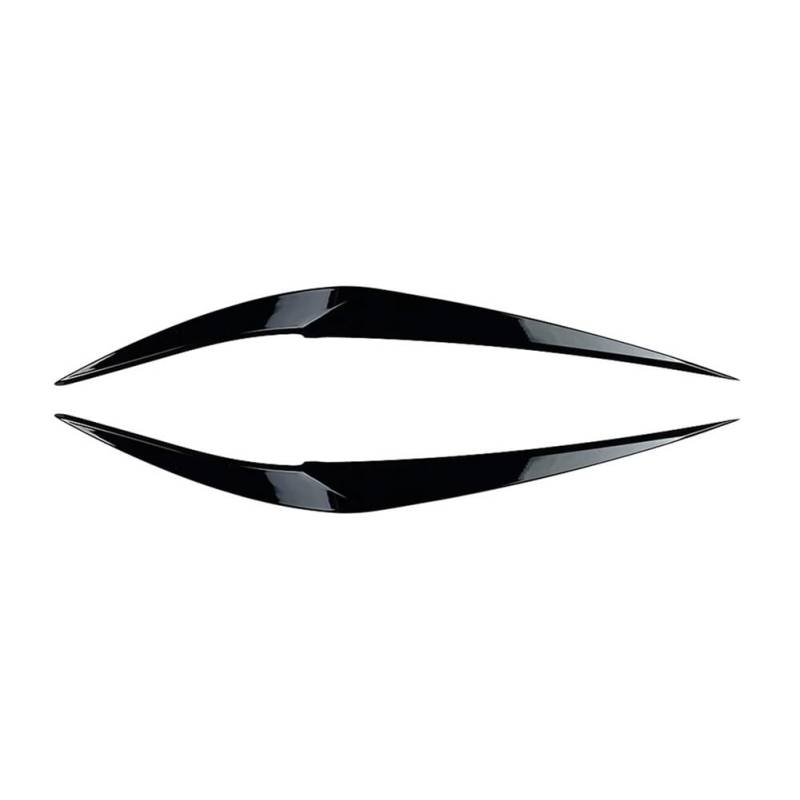 Scheinwerfer-Augenlidabdeckung ABS Auto Scheinwerfer Augenbrauen Augenlid Abdeckung Dekor Trim Für X1 F48 2016 2017 2018 2019 2020 Carbon Faser Look/Glänzend Schwarz(Glossy Black) von JIANYISR
