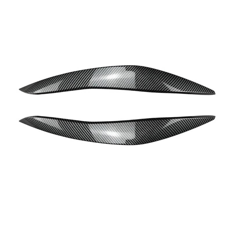 Scheinwerfer-Augenlidabdeckung Auto Front Scheinwerfer Augenlider Augenbrauen Scheinwerfer Auge Deckel Abdeckung Trim Aufkleber Für Für 5 Serie F10 F11 2011 2012 2013 2014(Carbon fiber pattern) von JIANYISR