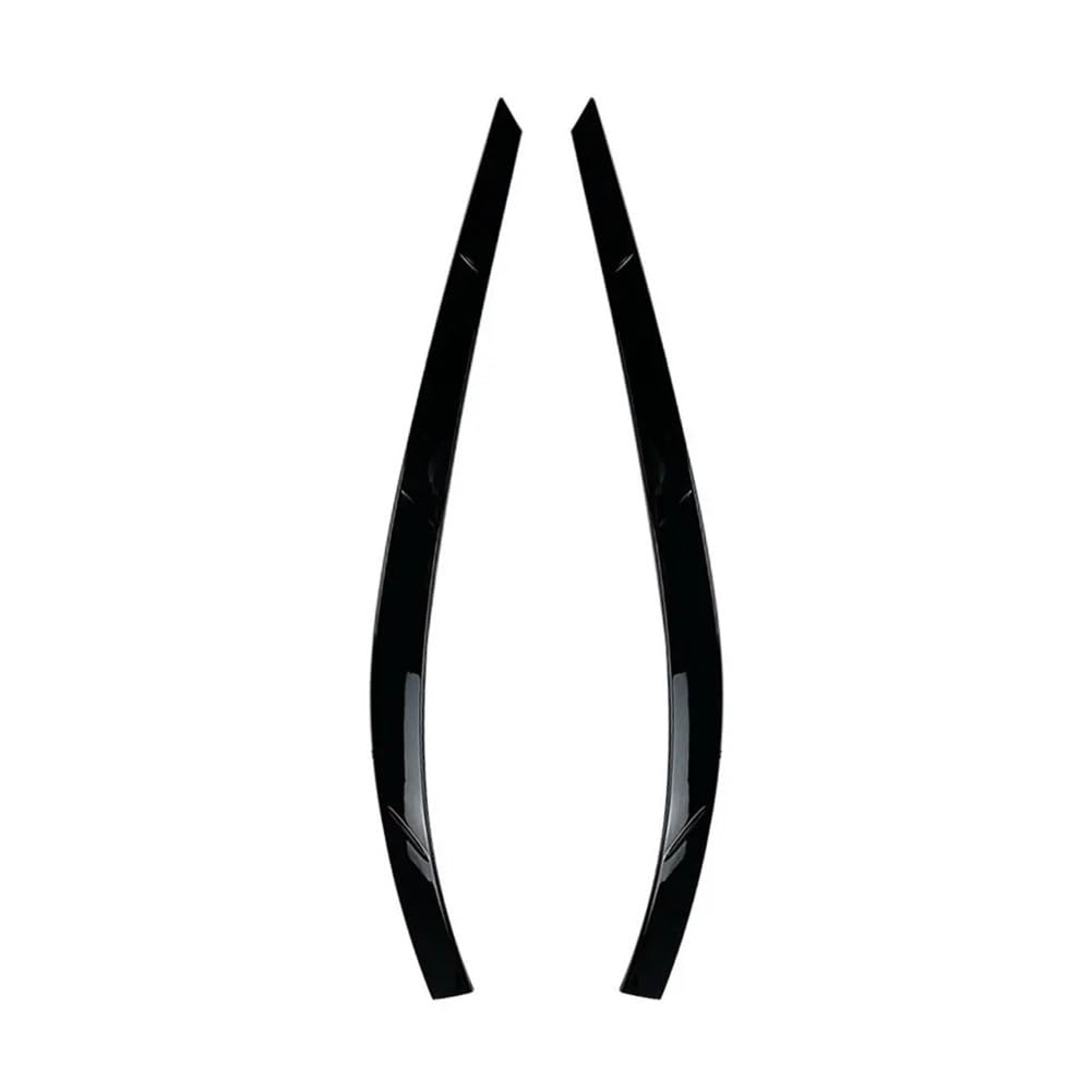 Scheinwerfer-Augenlidabdeckung Auto Front Scheinwerfer Lampe Augenbraue Augenlid Trim Abdeckung Für V&W Für T&iguan MK1 2011 2012 2013 2014 Außen Modifikation(Schwarz glänzend) von JIANYISR