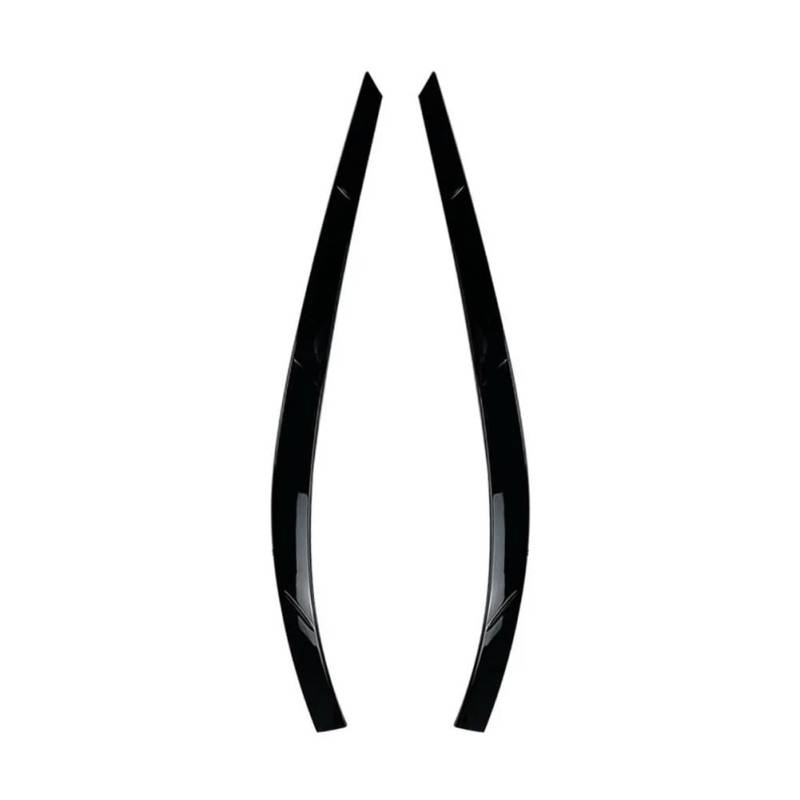 Scheinwerfer-Augenlidabdeckung Auto Front Scheinwerfer Lampe Augenbraue Augenlid Trim Abdeckung Für V&W Für T&iguan MK1 2011 2012 2013 2014 Außen Modifikation(Schwarz glänzend) von JIANYISR