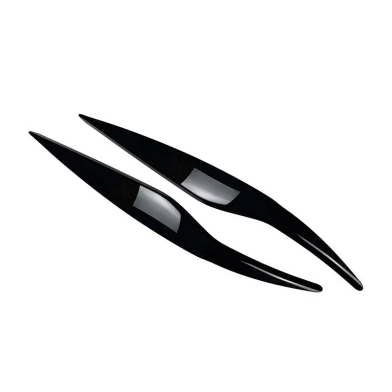 Scheinwerfer-Augenlidabdeckung Auto Scheinwerfer Scheinwerfer Augenbraue Augenlider Rahmen Abdeckung Trim Für For&d Für Fiesta MK6 2008 2009 2010 2011 2012(Glossy Black) von JIANYISR
