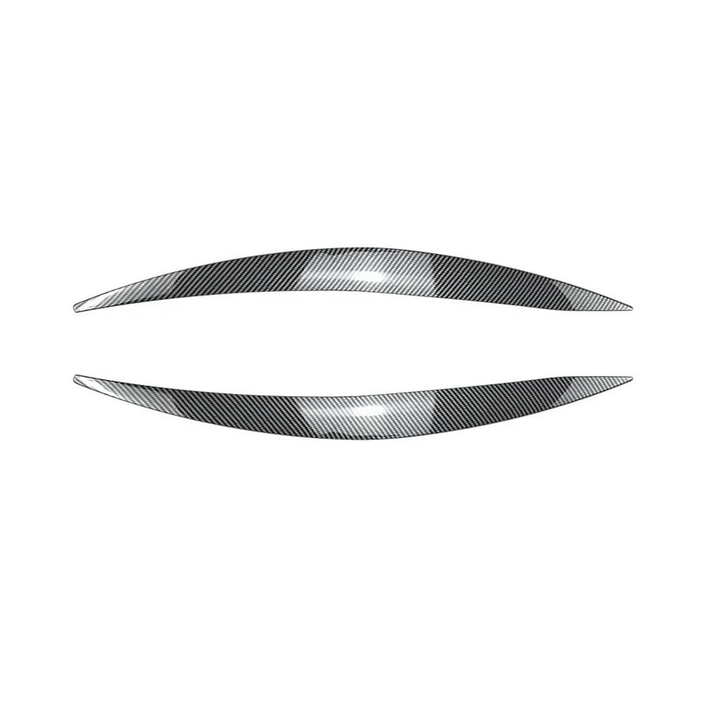 Scheinwerfer-Augenlidabdeckung Für For&d Für Focus MK4 2019 2020 2021 Auto Scheinwerfer Lampe Augenbrauen Augenlid Abdeckung Trim Gloss Schwarz ABS(Carbon Look) von JIANYISR