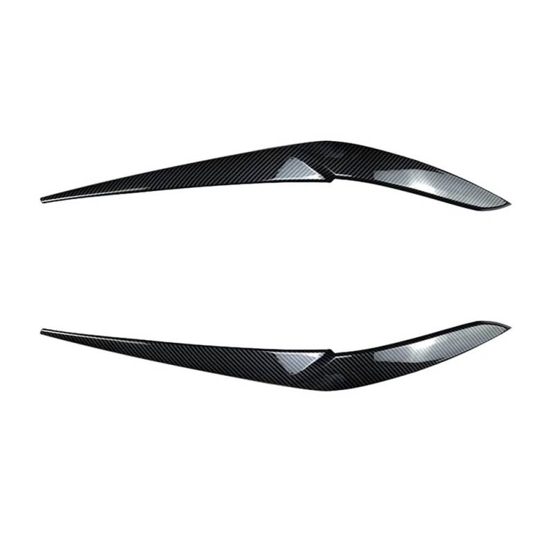Scheinwerfer-Augenlidabdeckung Für X5 G05 Für X6 G06 2018 2019 2020 2021 2022 Auto Front Scheinwerfer Augenlid Augenbrauen Zierleisten Carbon/Glanz Schwarz ABS Kunststoff(Carbon Look) von JIANYISR