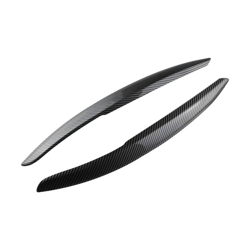 Scheinwerfer-Augenlidabdeckung Paar Auto-Kopf-Licht-Lampe Augenbraue Augenlid ABS Abdeckung Borte Für V&W Für Polo Mk5 6R 6C 2010 2011 2012 2013 2014 2015 2016 2017(Kohlefaser-Optik) von JIANYISR