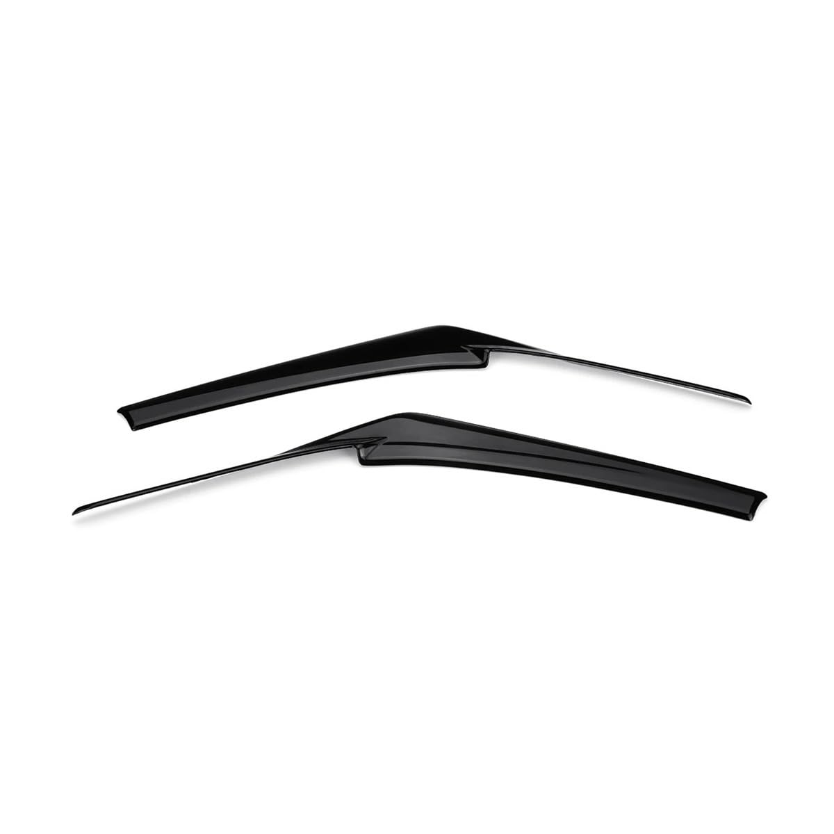Scheinwerfer-Augenlidabdeckung Paar Scheinwerfer Augenlid Abdeckung Kopf Licht Lampe Augenbrauen Form Trim Für Toy&ota Für Camry LE XLE SE XSE 2018-2022 2023(Glossy Black) von JIANYISR