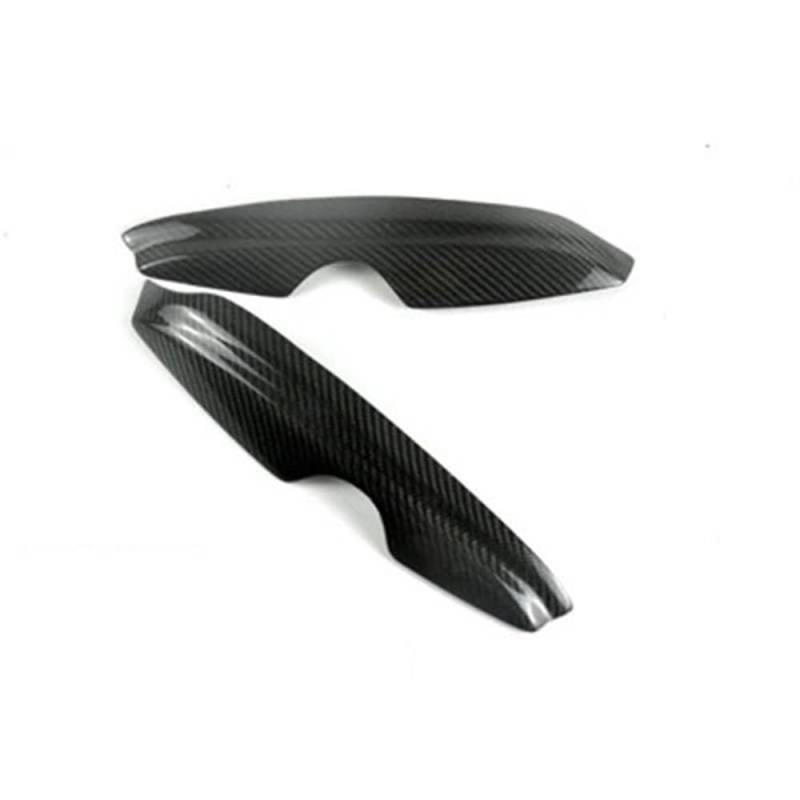 Scheinwerfer-Augenlidabdeckung Scheinwerferblenden Augenlid Für V&W Für Golf 4 MK4 GTI R32 1997-2000 2001 2002 2003 2004 Grundierung Frontscheinwerfer Augenbrauenaufkleber(Kohlefaser-Optik) von JIANYISR