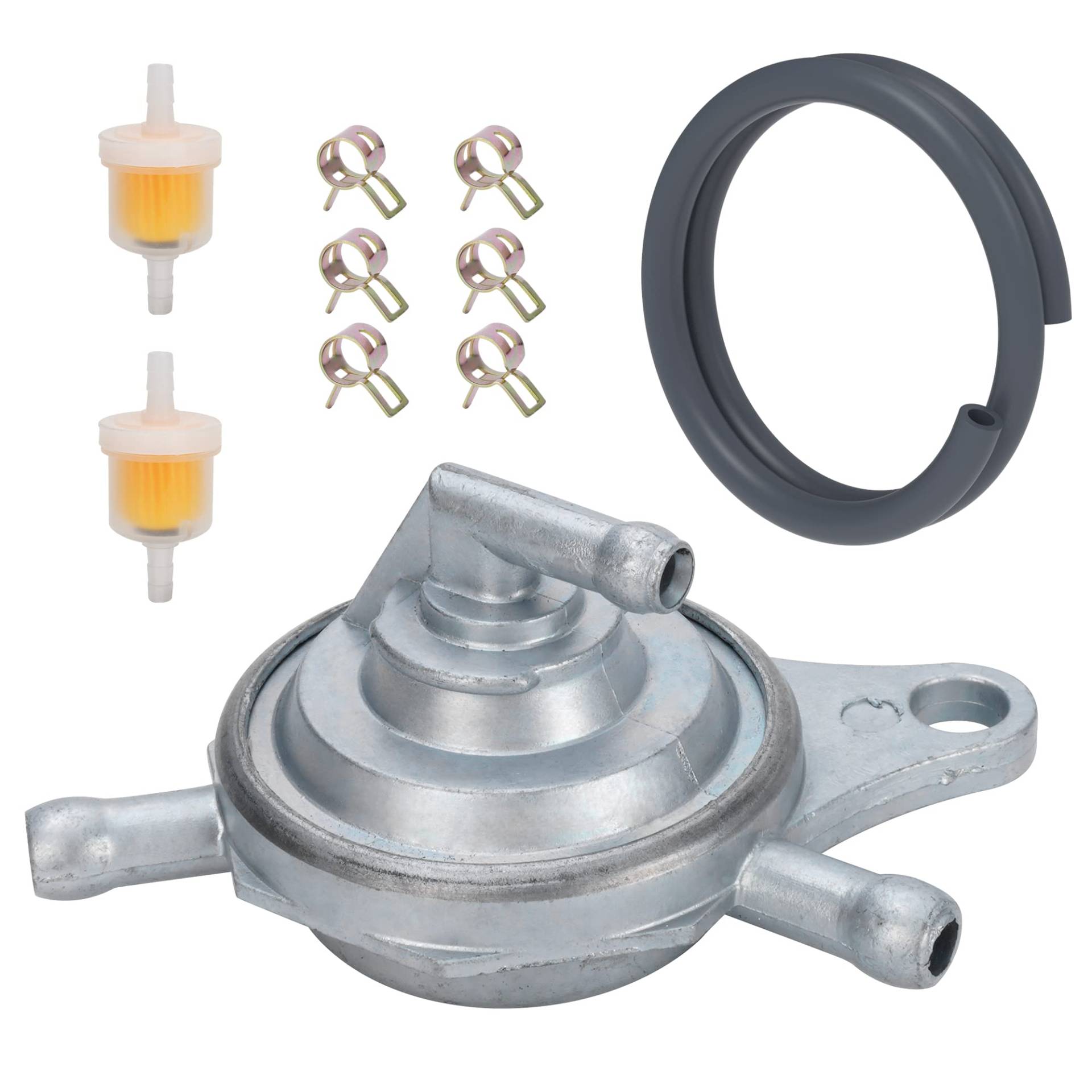 JIAYAN Inlin Moped Roller Kraftstoffventil Benzinhahn Kraftstoffleitung Kraftstofffilter Klemmen Kit für GY6 49cc 50cc 150cc 139qmb 157qmj Roketa Sunl Taotao ATV Motorradteile JIAYAN Inlin Moped Roller Kraftstoffventil Benzinhahn Kraftstoffleitung Kraftstofffilter Klemmen Kit für GY6 49cc 50cc 150cc 139qmb 157qmj Roketa Sunl Taotao ATV Motorradteile von JIAYAN