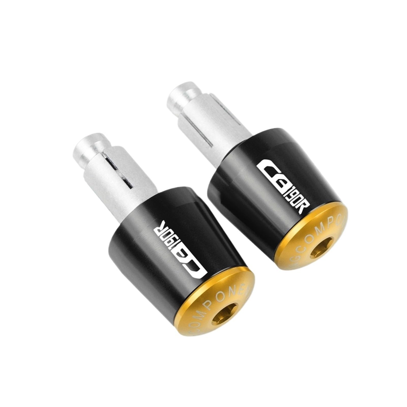 JIBULINS 7/8''22MM Motorrad Zubehör Lenkergriffe Lenkerkappe Endstopfen Compatible with HON DA CB190R CB 190R 2015 2016 2017 2018 2019 2020 Slider-Lenkerende(D1) von JIBULINS